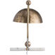 Etna 19 inch Textured Brass / Specked White Marble Table Lamp Portable Light
