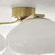 Champalimaud Marisol LED 26.75 inch Soft Brass Triple Flush Mount Ceiling Light, XL