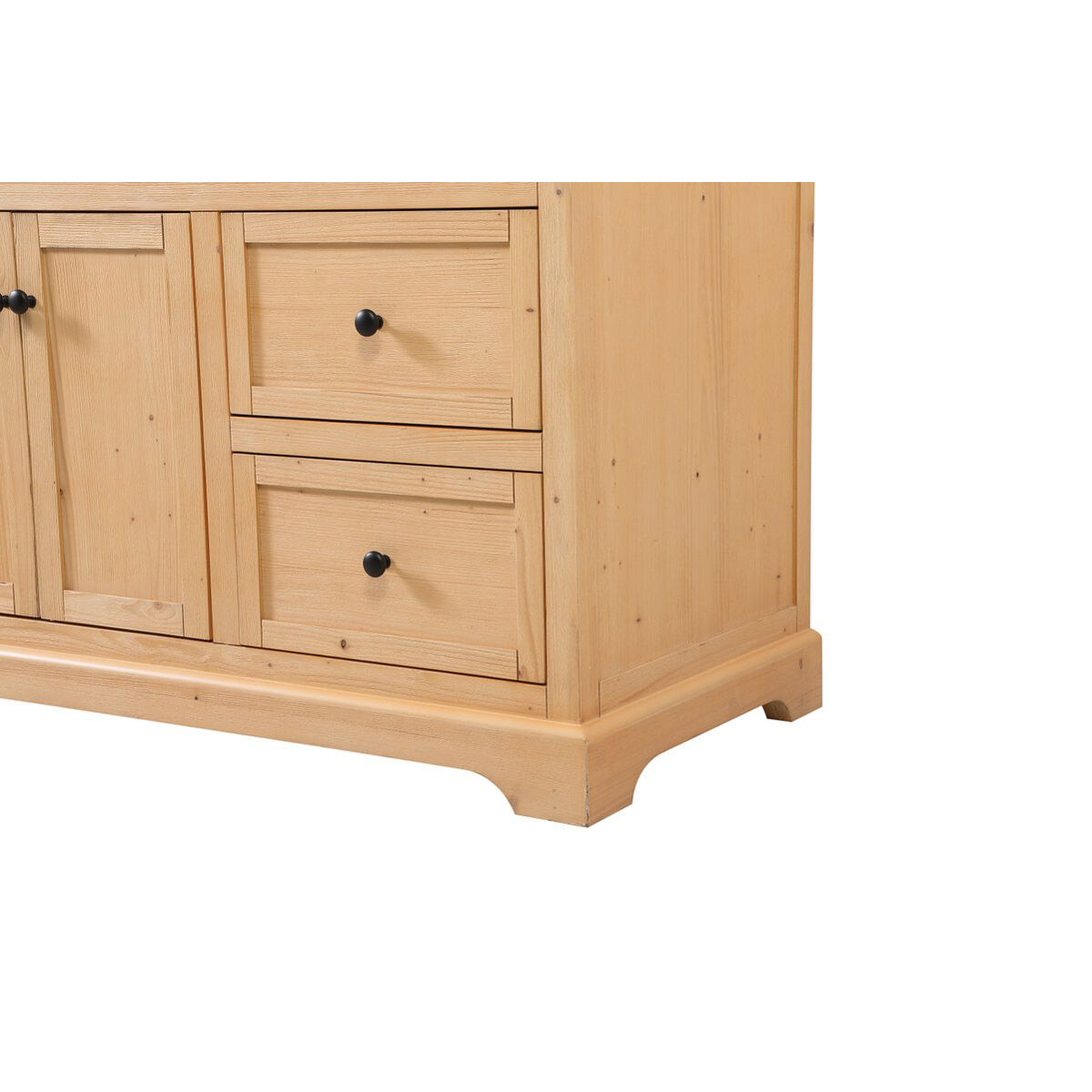 Franklin 60 X 22 X 35 inch Natural Wood Bathroom Vanity Cabinet