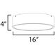 Tommy 3 Light 16 inch Satin Nickel Flush Mount Ceiling Light