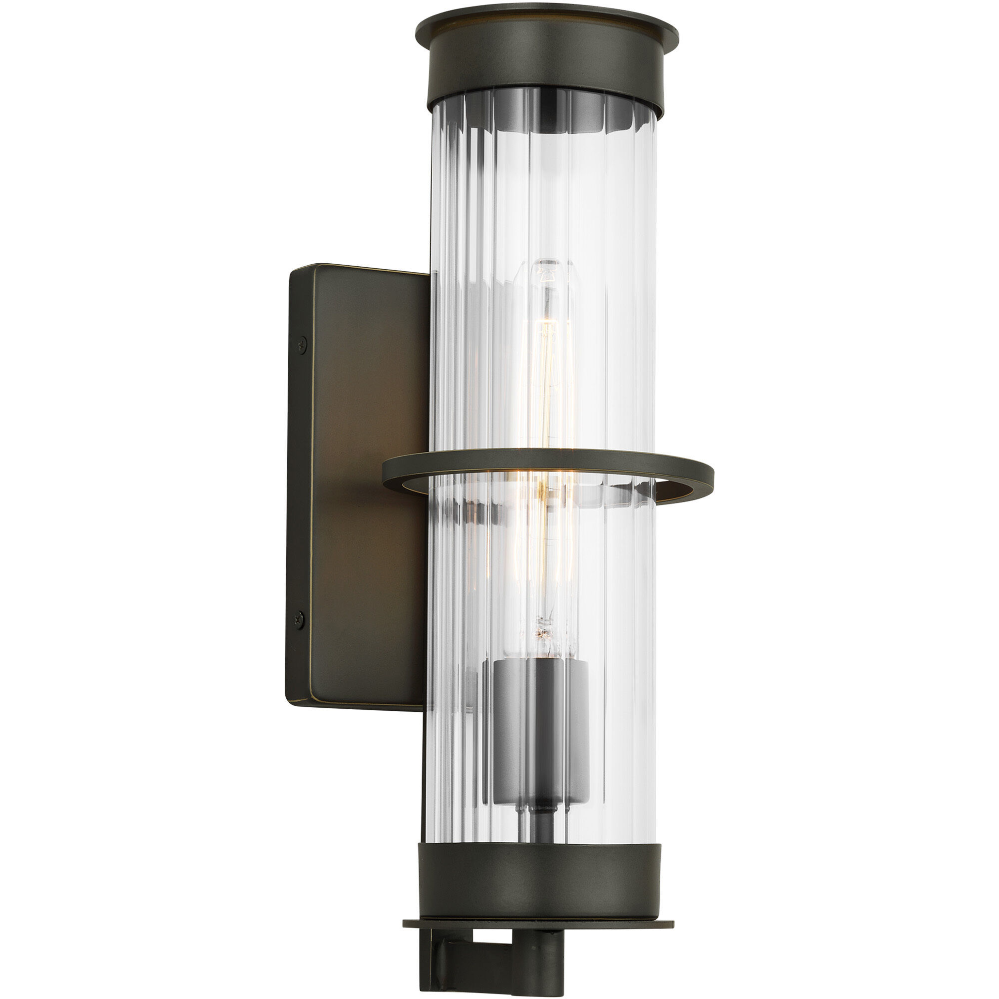 Alcona 1 Light 14.88 inch Antique Bronze Outdoor Wall Lantern