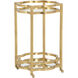 Quatrefoil Gold Bar Cart