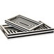 Palazzo Black and White Tray Set