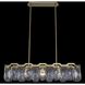 Piatta Island Light Ceiling Light in Brushed Brass