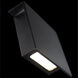 Square LED 10 inch Black Outdoor Wall Light in 10in.