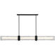 Lumina LED 66 inch Dark Matte Black Linear Chandelier Ceiling Light