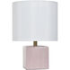 Matilda 18 inch 100 watt Pink Peony Table Lamp Portable Light