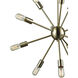 Delphine 12 Light 27 inch Satin Brass Chandelier Ceiling Light