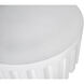 Eris 38 X 38 inch White Outdoor Coffee Table