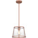 Labrant 1 Light 10.5 inch Matte Rose Gold Mini Pendant Ceiling Light