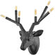 Stag 6 Light 22.75 inch Black Indoor Wall Sconce Wall Light