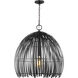 Hanalei 1 Light 24.38 inch Midnight Black Pendant Ceiling Light