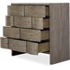 Lydon Brown Mindi Wood and Antique Brass 4 Drawer Chest