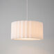 Scallop 1 Light 15 inch Satin Nickel Pendant Ceiling Light