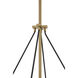 Sommersby 4 Light 30 inch Legacy Brass and Matte Coal Chandelier Ceiling Light