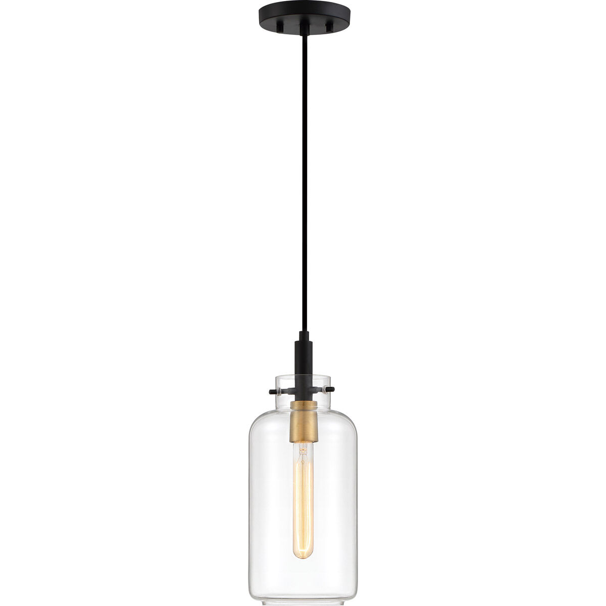 Teagan 1 Light 6 inch Earth Black Mini Pendant Ceiling Light