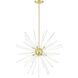 Utopia 12 Light 42 inch Satin Brass Foyer Pendant Chandelier Ceiling Light
