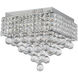 Palatial 4 Light 12 inch Chrome Flush Mount Ceiling Light