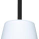 Suzi 1 Light Black Stem Pendant Ceiling Light