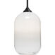 Omega 12 1 Light Black Stem Pendant Ceiling Light