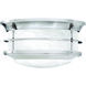 Verglas 2 Light 11.25 inch Brushed Nickel with White Outdoor Flush Mount