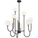 Chester 9 Light 30 inch Matte Black Chandelier Ceiling Light