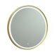 Reflections 31.5 X 31.5 inch Brushed Brass LED Mirror