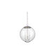 Modern 3 Light 13.75 inch Chrome Pendant Ceiling Light