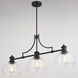 Beloit LED 36.5 inch Matte Black Linear Chandelier Ceiling Light