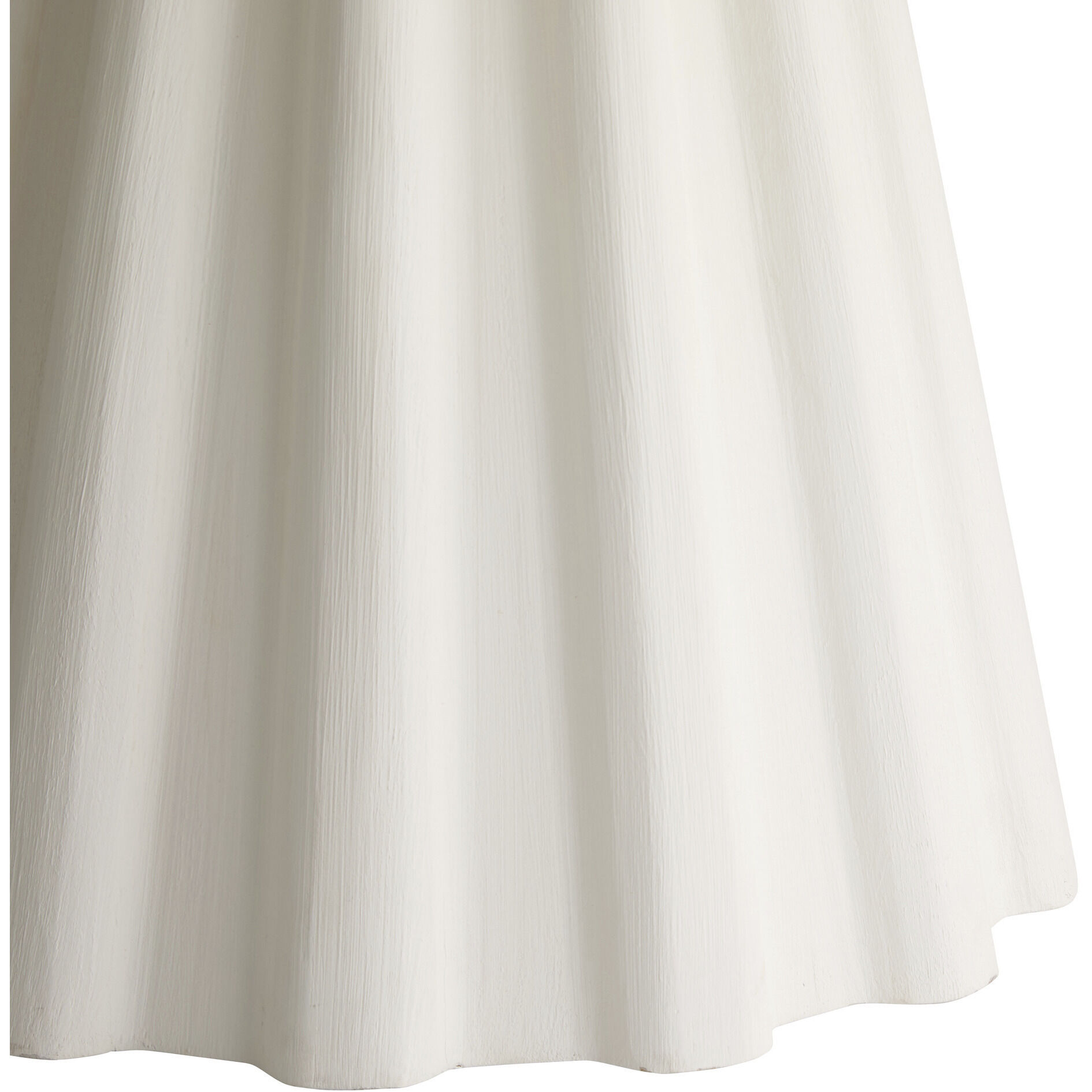 Rinny 60 inch White and White Gesso Dining Table, Large