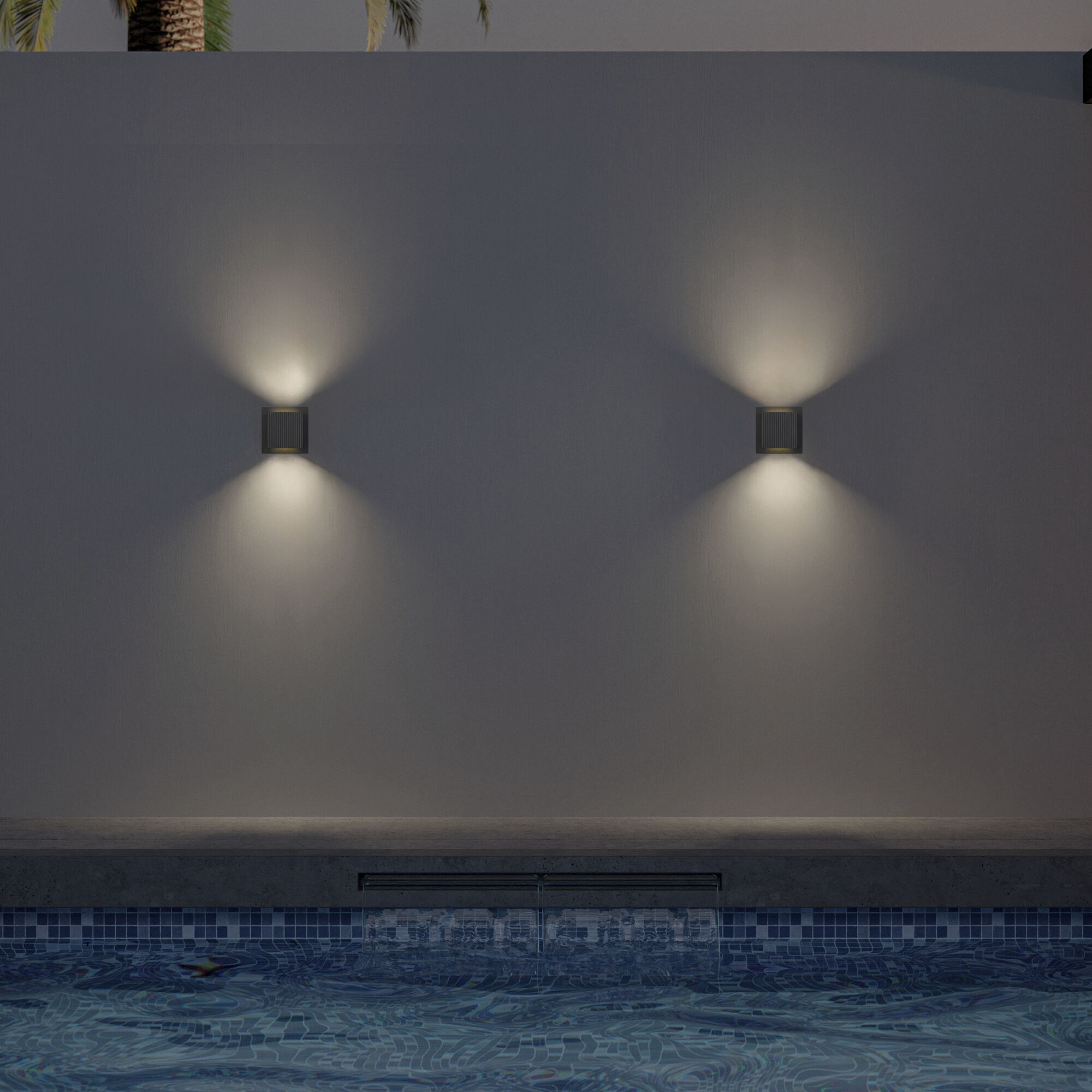 Miami LED 6.25 inch Sand Black Outdoor Wall Sconce