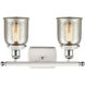 Ballston Bell LED 16 inch White and Polished Chrome Bath Vanity Light Wall Light in Silver Plated Mercury Glass