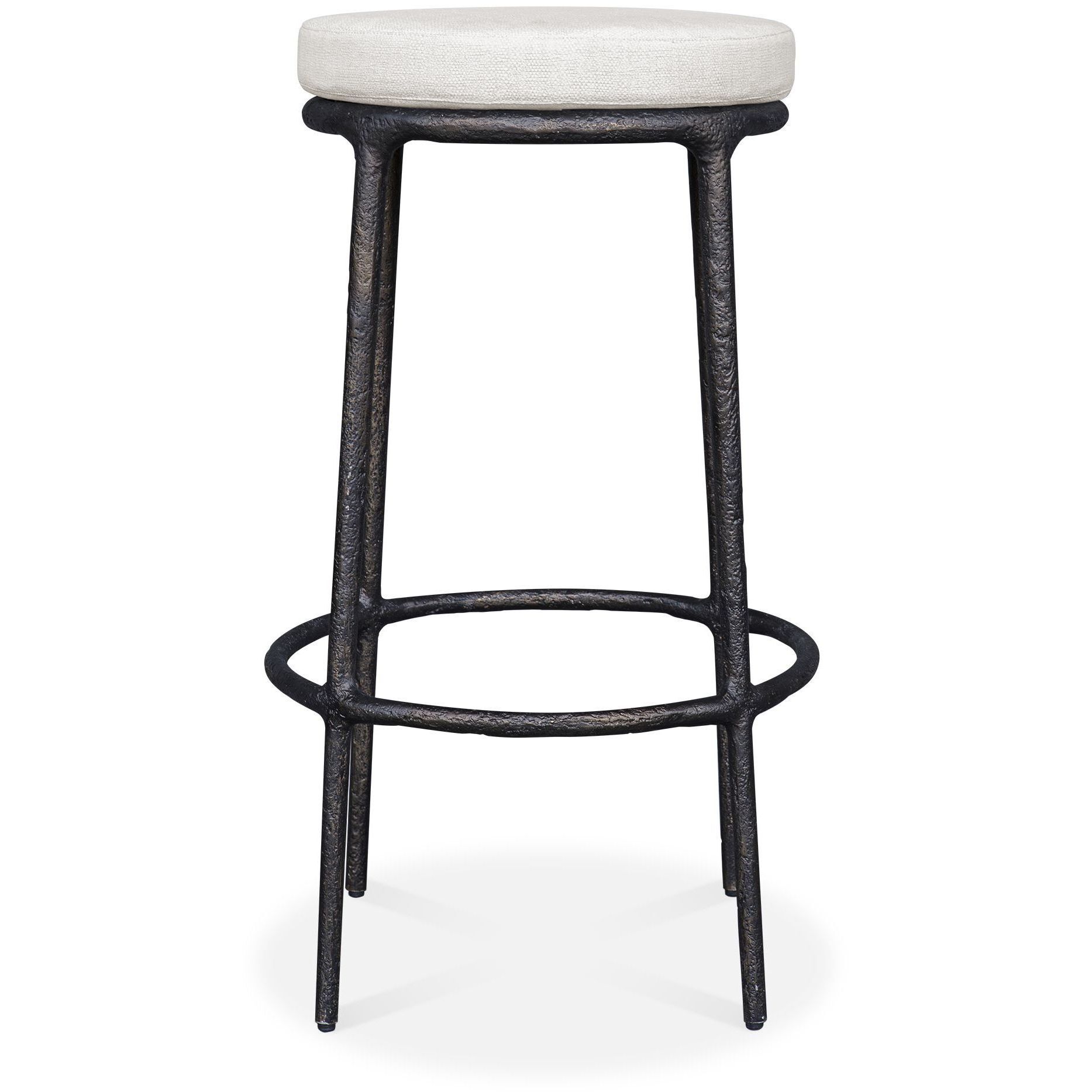 Thayer 31 inch Java and Oyster White Outdoor Bar Stool