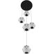 Beluga LED 13 inch Black Multi Port Pendant Ceiling Light