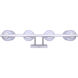 Bram 4 Light 29 inch Brushed Nickel Vanity Fixture Wall Light