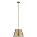 Lilly 1 Light 18 inch Rubbed Brass Pendant Ceiling Light