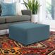 Universal 17 inch Turquoise Outdoor Ottoman, 36in Square, The Seascape Collection