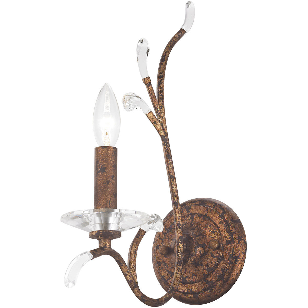 Serafina 1 Light 5 inch Hand Applied Venetian Golden Bronze Wall Sconce Wall Light