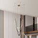 Ayers LED 59 inch Champagne Gold and Black and Brown Chandelier Ceiling Light