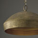 Savari 1 Light 22 inch Artisan Gold Pendant Ceiling Light