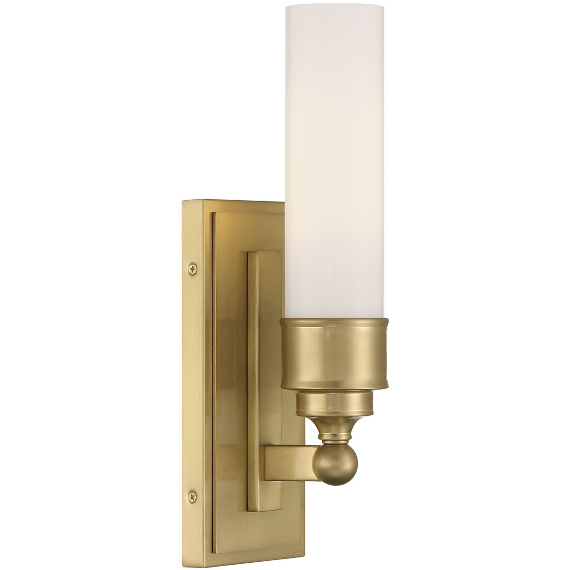 Wilcox Bath Sconce Wall Light in Aged Brass