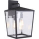 Olsen 3 Light 19 inch Midnight Outdoor Wall Lantern