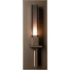Windsor 1 Light 4.5 inch Bronze Wall Sconce Wall Light in Mirrored Smoke