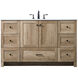 Soma 54 X 19 X 34 inch Natural Oak Vanity Sink Set