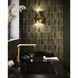 Alora Mood Emiko 1 Light 9.5 inch Brushed Gold Wall/Vanity Light Wall Light