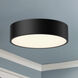 Alora Mood Brisbane 3 Light 16 inch Matte Black Flush Mount Ceiling Light