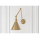 Morgan 24 inch 60.00 watt Aged Brass Task Sconce Wall Light