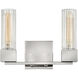 Xander 2 Light 13 inch Polished Nickel Vanity Light Wall Light