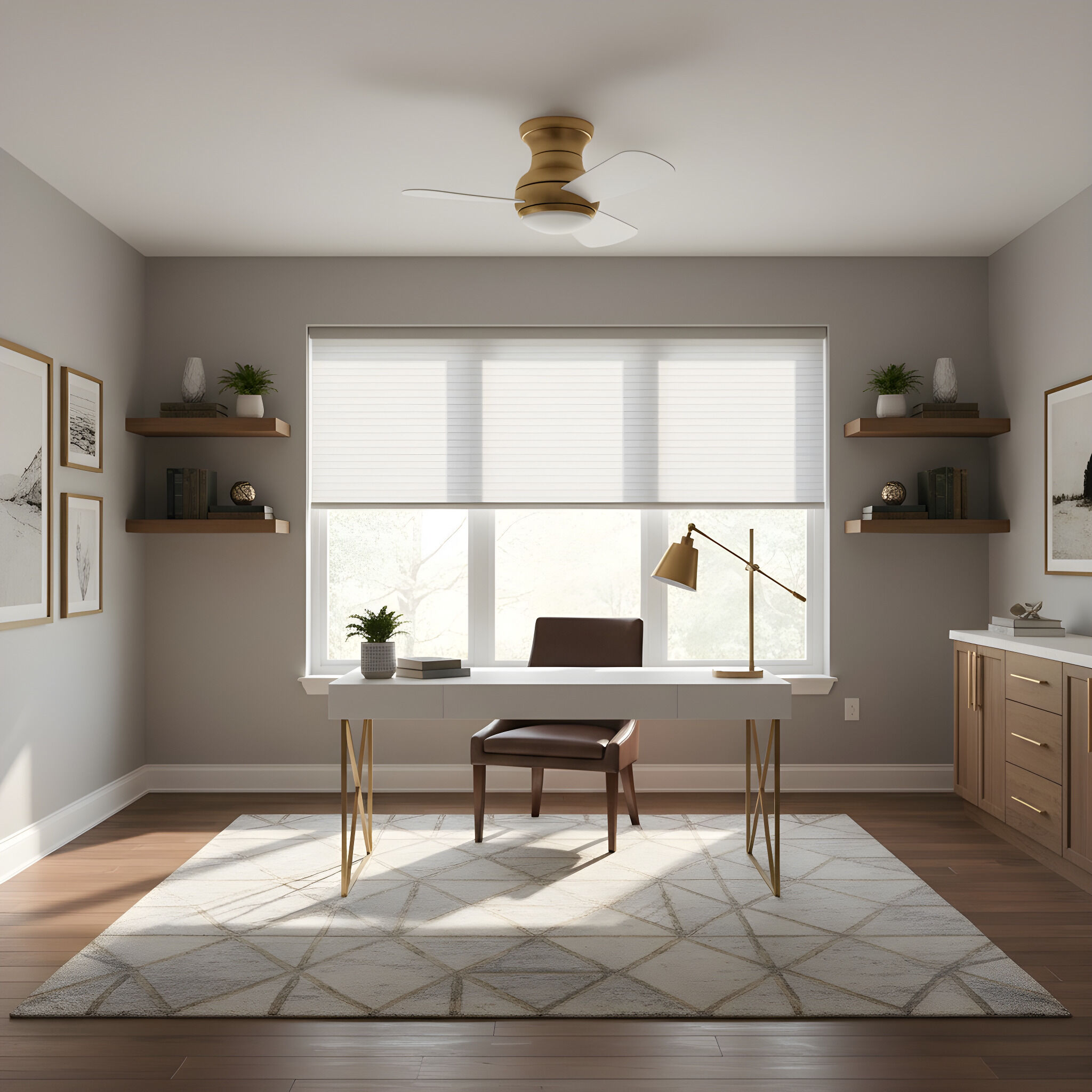 Orbis 32 Hugger LED 32.00 inch Indoor Ceiling Fan