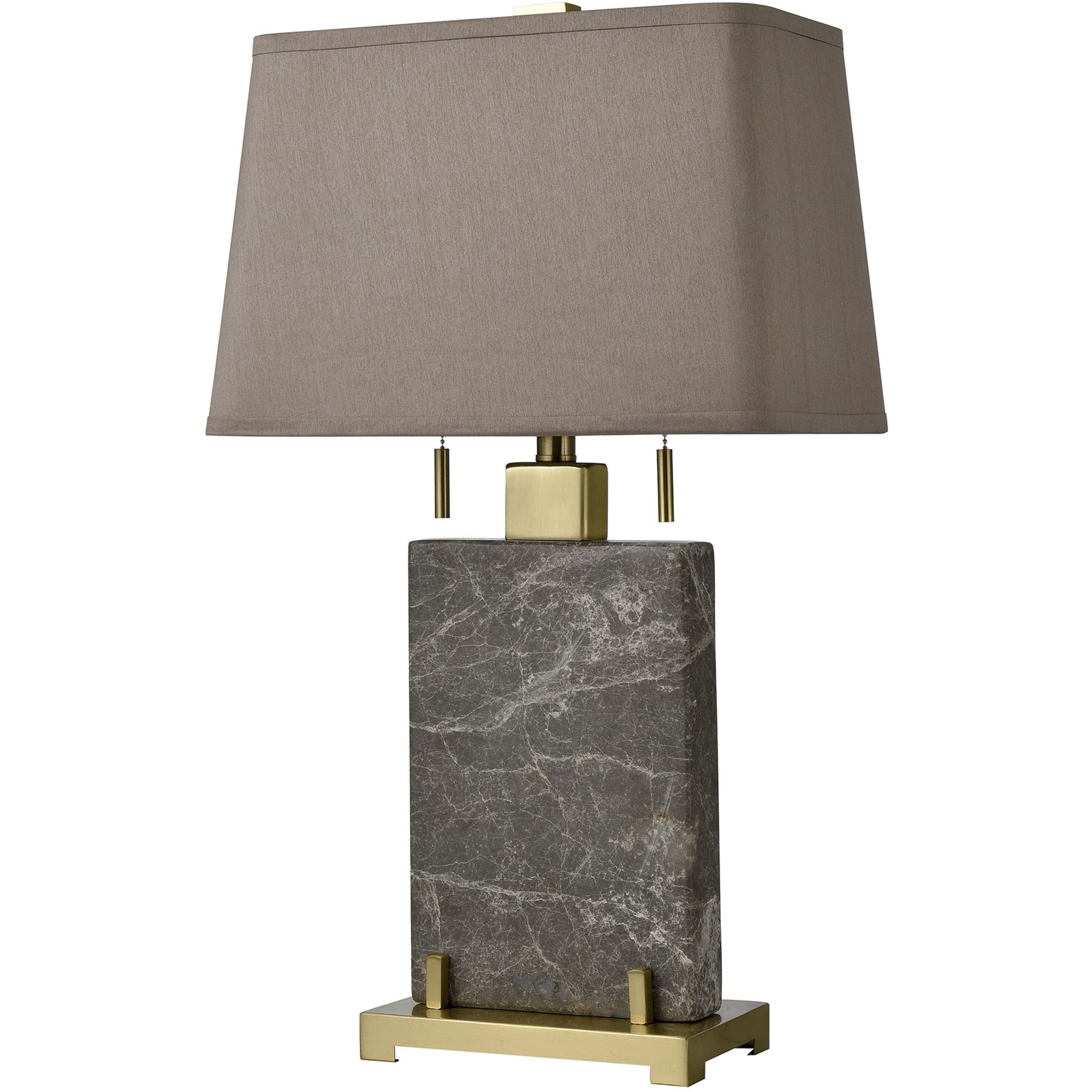 Windsor 27 inch 60 watt Honey Brass Table Lamp Portable Light